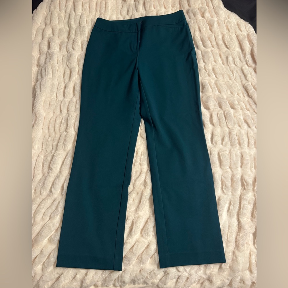 Ann Taylor Teal Straight Leg Pants